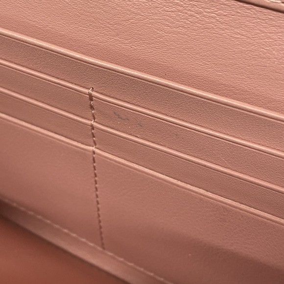 Christian Dior Cannage Long Wallet Enamel Pink - Picture 7 of 12